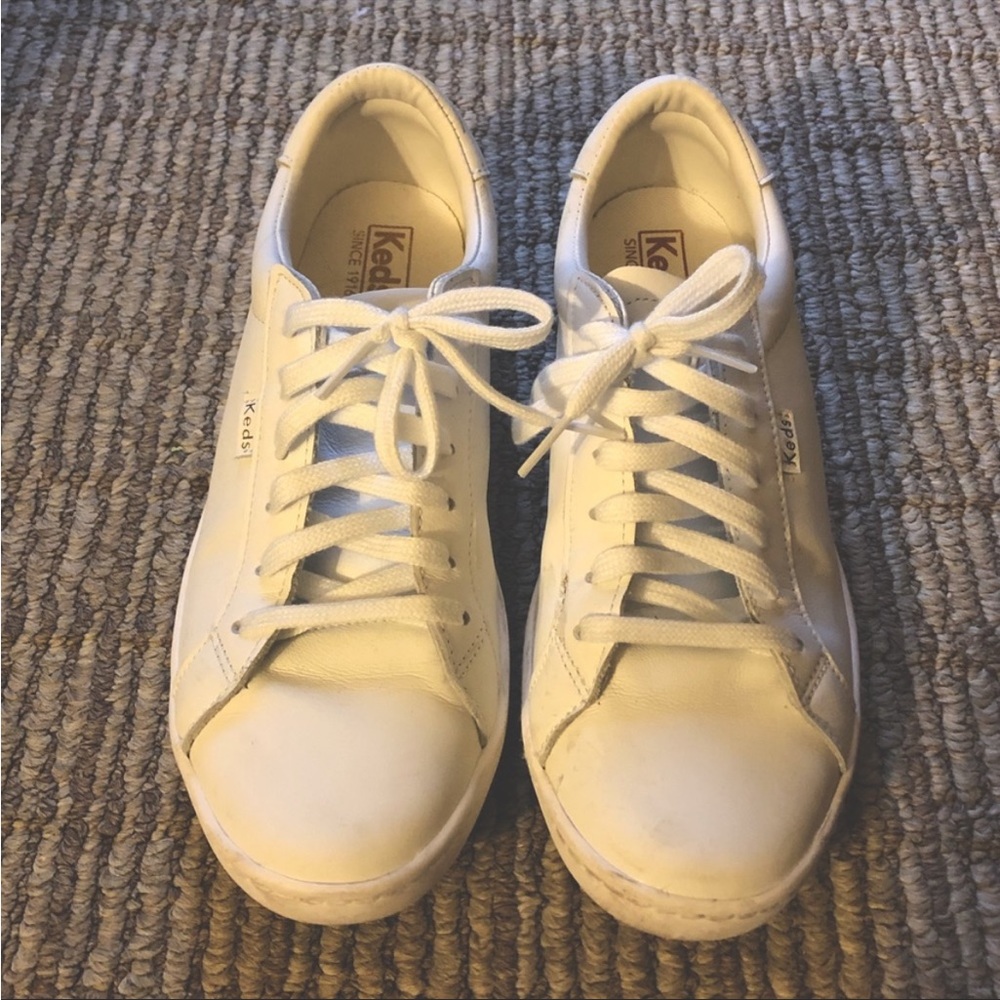 Keds white ace leather sneaker